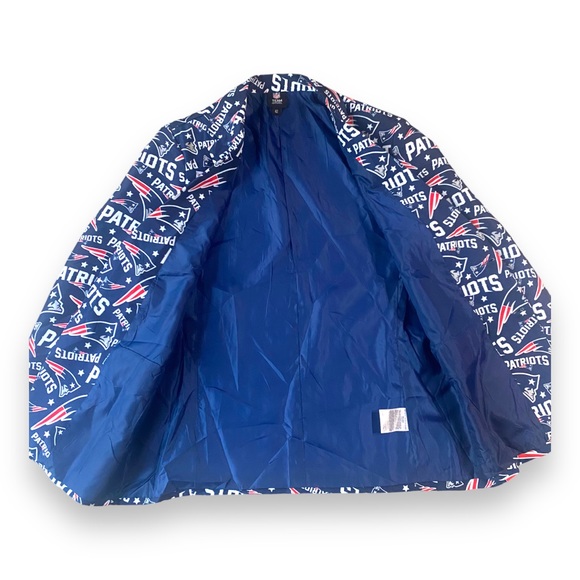 NFL Team Apparel NEW ENGLAND PATRIOTS Blazer Costume Sport Coat Suit Jacket - Picture 6 of 8